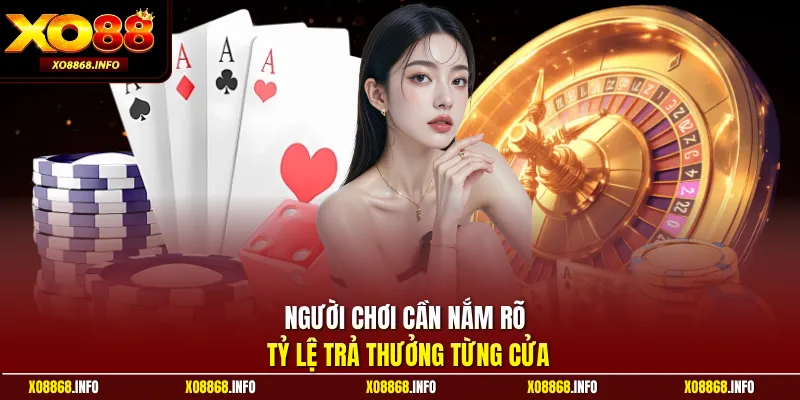 Người chơi cần nắm rõ tỷ lệ trả thưởng từng cửa