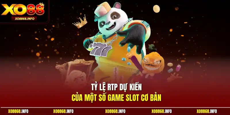 Tỷ lệ RTP dự kiến của một số game slot cơ bản